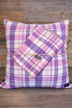 Load image into Gallery viewer, Wool For Dogs- Luxury Cushion & Blanket Purple & Pink Design