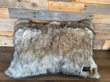Load image into Gallery viewer, Faux Fur Dark Grey Luxury Lounge Snuggle Cushion Design