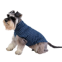 Load image into Gallery viewer, Animal Outfitters Alpine Blue Stripe Merino Dog Sweater
