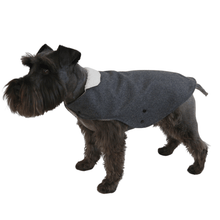 Load image into Gallery viewer, Animal Outfitters  Charcoal Paddington Dog Coat
