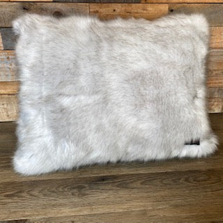 Faux Fur Luxury Ice Grey ,Lounge Snuggle Cushion Design