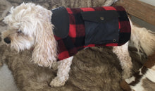 Load image into Gallery viewer, Swanndri Classic Wool Dog Coat- Red/Black Check
