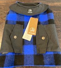 Load image into Gallery viewer, Swanndri Classic Wool Dog Coat- Blue/Black Check
